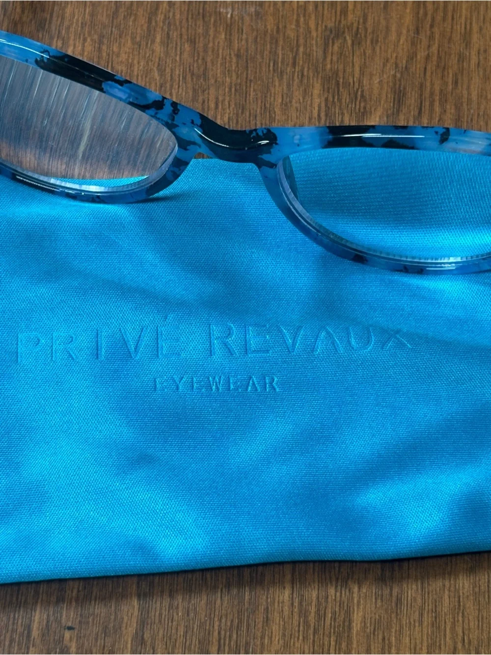 Blue Tortoiseshell Cat Eye Sunglasses